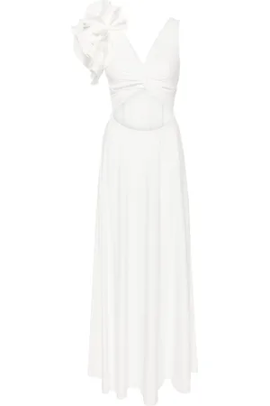 Maygel Coronel Vestido largo Blanca