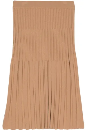 N.PEAL Falda midi de canalé