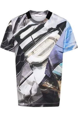 Helmut Lang Camiseta con estampado abstracto