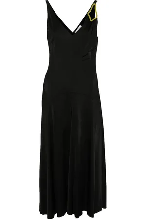 Lanvin Vestido con detalle de ojales