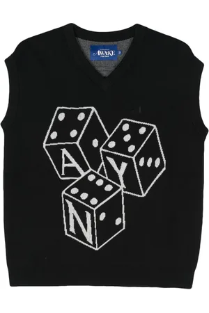 AWAKE NY Chaleco Dice con logo en jacquard