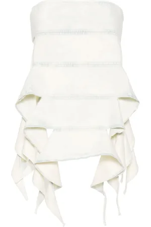 Y / PROJECT Top vaquero estilo bandeau