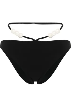 MAGDA BUTRYM Top de bikini con cuello halter y cuentas