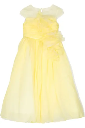 Marchesa Notte Vestido de crepé con aplique floral