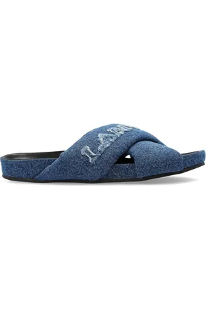 Lanvin Sandalias vaqueras con logo bordado