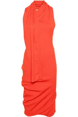 Fendi Vestido midi asimétrico