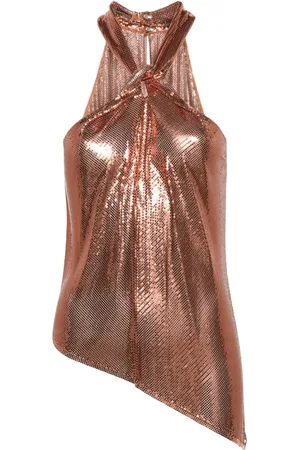 Paco rabanne Top asimétrico con cadena
