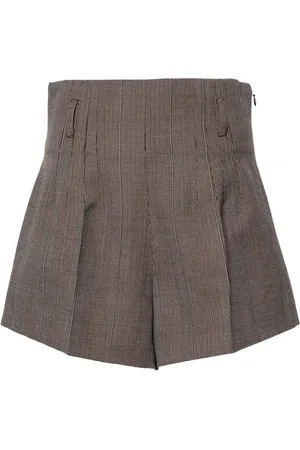 Prada Pantalones cortos de vestir de talle alto