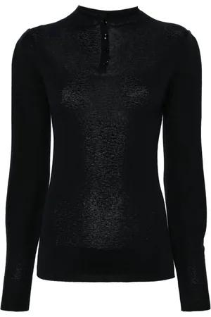 LEMAIRE Top con cuello alzado