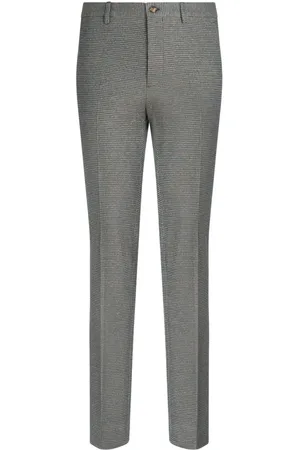 Etro Pantalones chinos con motivo pied de poule
