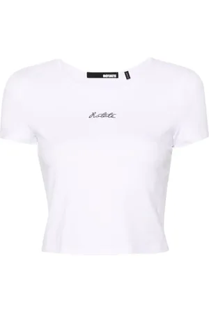 ROTATE Camiseta corta con logo bordado