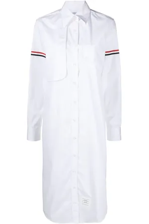 Thom Browne Vestido camisero midi