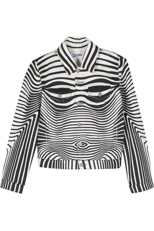 Jean Paul Gaultier Chaqueta vaquera con estampado Morphing Digital