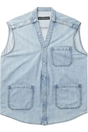 Y / PROJECT Top vaquero con bolsillo de parche