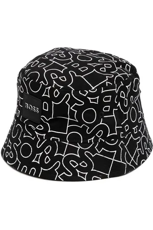 HUGO BOSS Sombrero de pescador con motivo de letras
