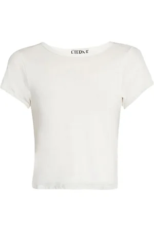 ÉTERNE Camiseta corta con cuello redondo
