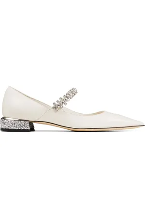 Jimmy Choo Bailarinas Bing con tiras con cristal