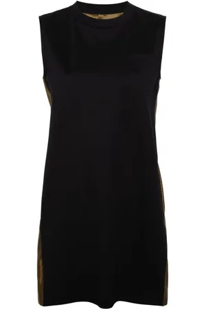 SACAI Vestido corto plisado
