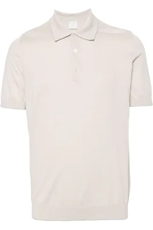 ELEVENTY Polo de canalé fino