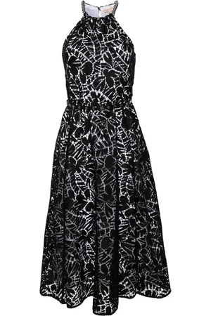 Michael Kors Vestido midi con bordado inglés