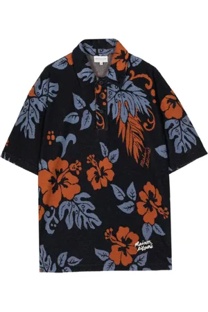 Maison Kitsuné Polo con estampado floral