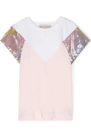 PUCCI Junior Camiseta con logo estampado