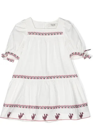 SEA Vestido acampanado con bordado