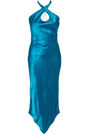 AMEN Vestido largo con motivo en jacquard