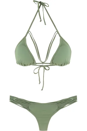 AMIR SLAMA Bikini con diseño triangular