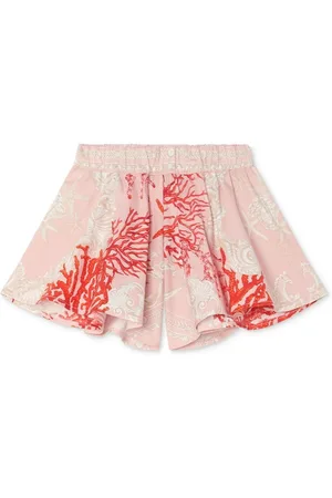 VERSACE Pantalones cortos acampanados con estampado Barocco