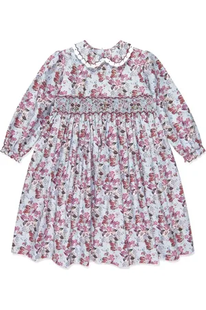 Sarah Louise Vestido fruncido con estampado floral