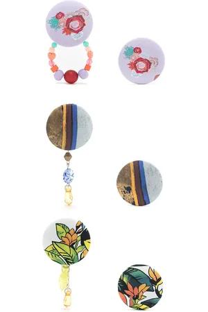 AMIR SLAMA Conjunto de 3 pares de pendientes
