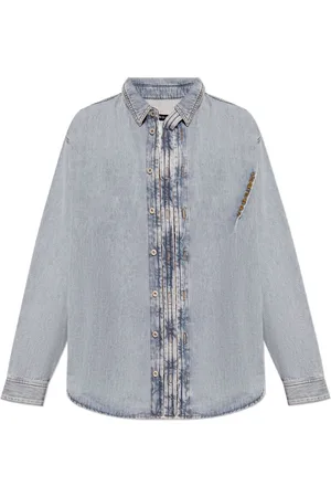 Y / PROJECT Camisa vaquera con logo bordado