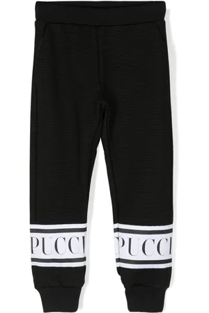 PUCCI Junior Pantalones de chándal con logo estampado