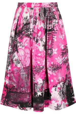 Erdem Falda midi estampada en jacquard