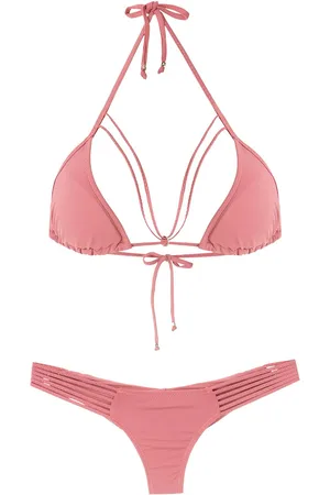 AMIR SLAMA Bikini con diseño triangular