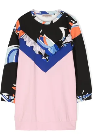PUCCI Junior Vestido con estampado abstracto