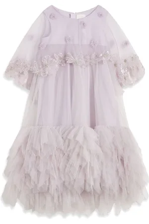 Maison Ava Vestido con apliques florales