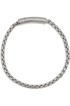 Tateossian Pulsera Giza con cadena cuadrada