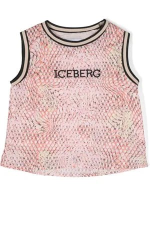 Iceberg Top con estampado de piel de serpiente