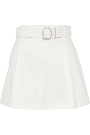 Jil Sander Pantalones cortos con pinzas y cinturón