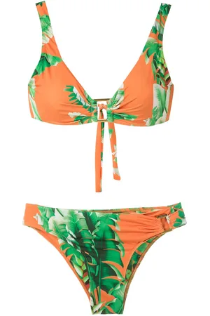 AMIR SLAMA Bikini con estampado floral