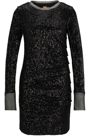 HUGO BOSS Vestido corto con lentejuelas
