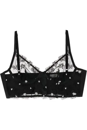 FLEUR DU MAL Corpiño Petal largo bordado
