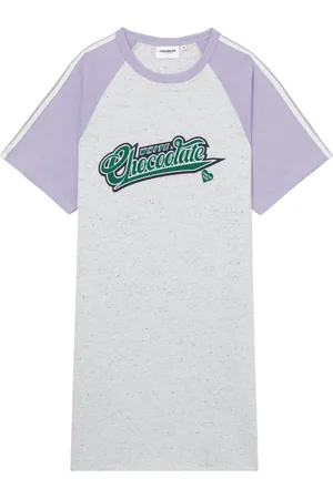 Chocoolate Vestido estilo camiseta con logo