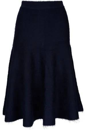 Khaite Falda midi de seda