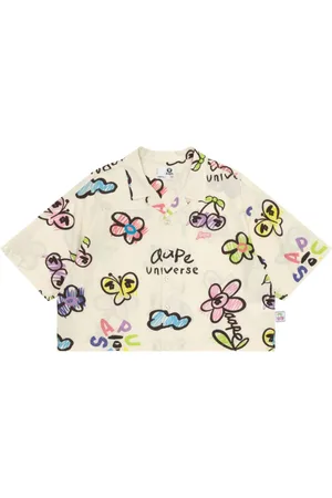 A Bathing Ape Camisa con botones y logo
