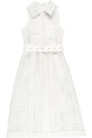SACAI Vestido camisero midi con cinturón