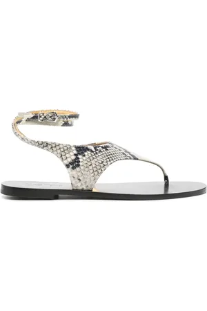 PARIS TEXAS Sandalias Amalfi con efecto de piel de serpiente