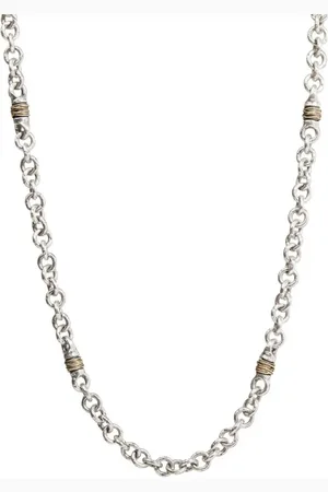 John Varvatos Collar cruzado en plata de ley